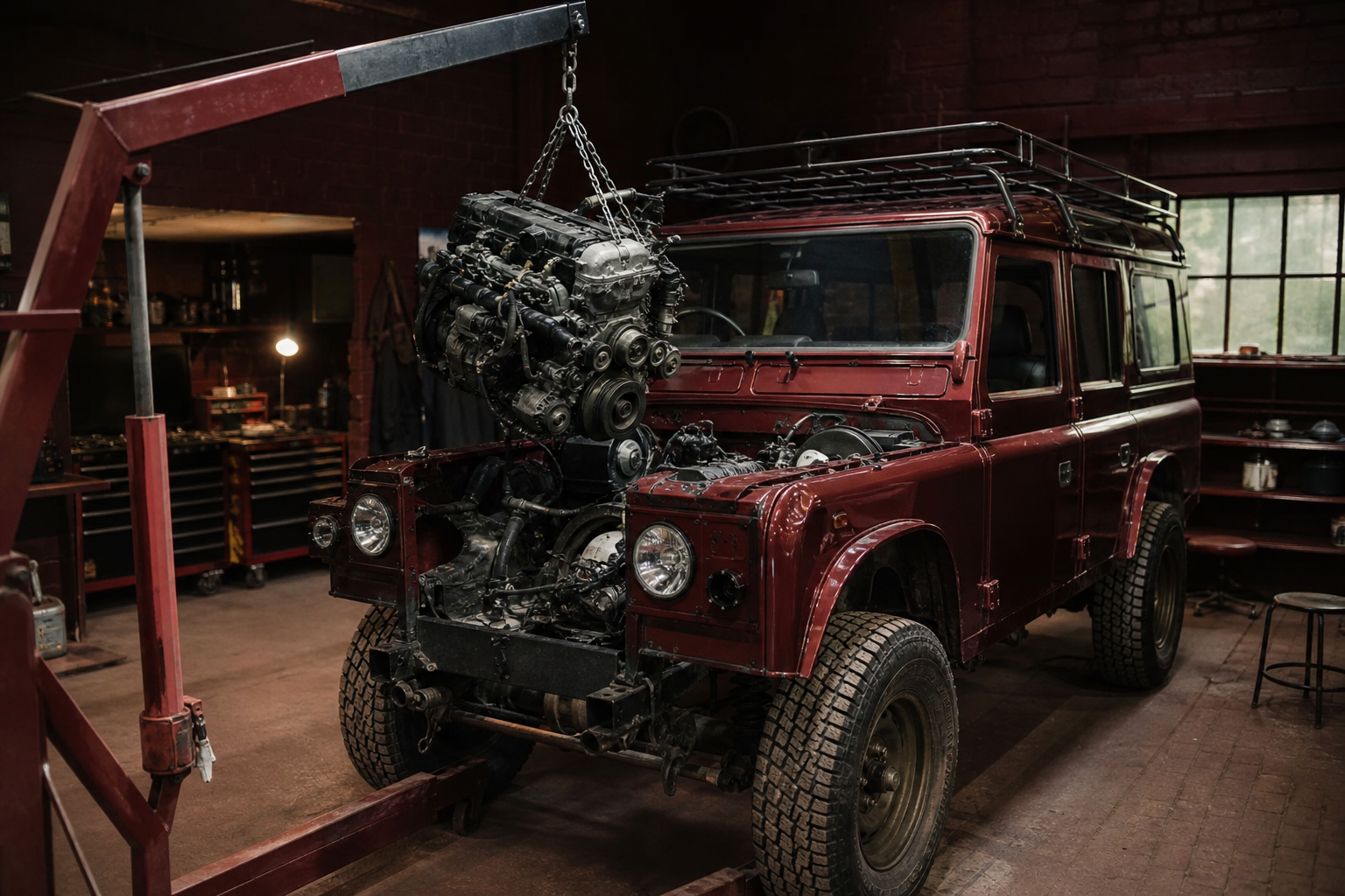 Land Rover Defender M57 engine conversion kit