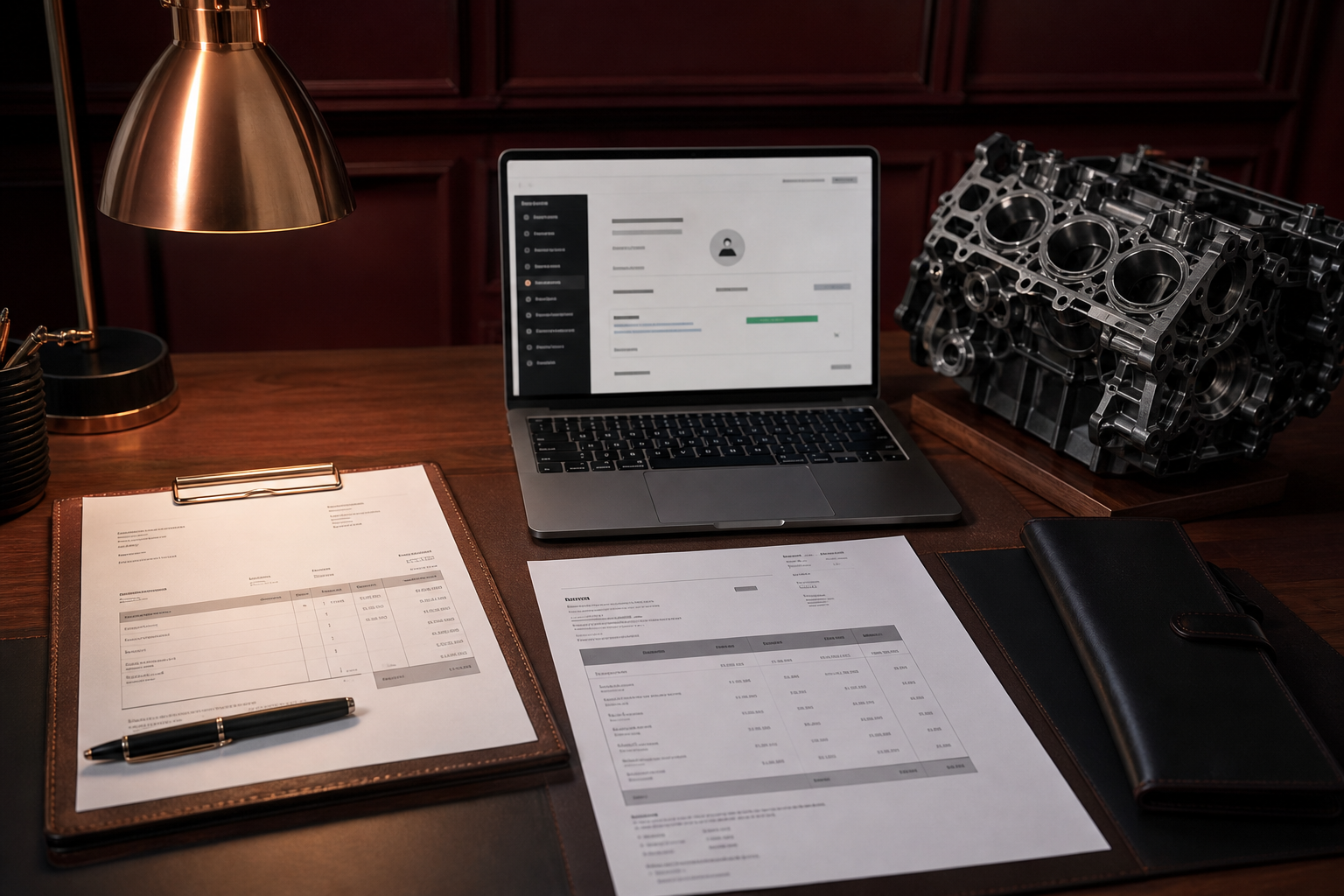 Secure proforma invoice and bank transfer for BMW engine order